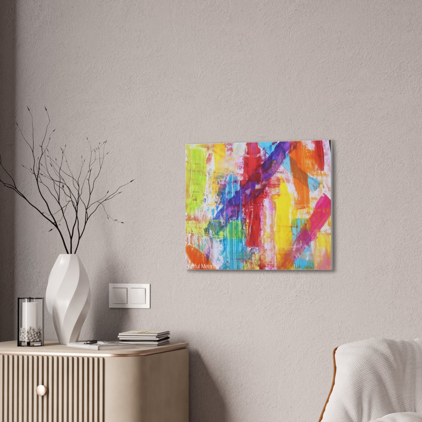 Primary Elegance: A Symphony of Sophistication Canvas Print