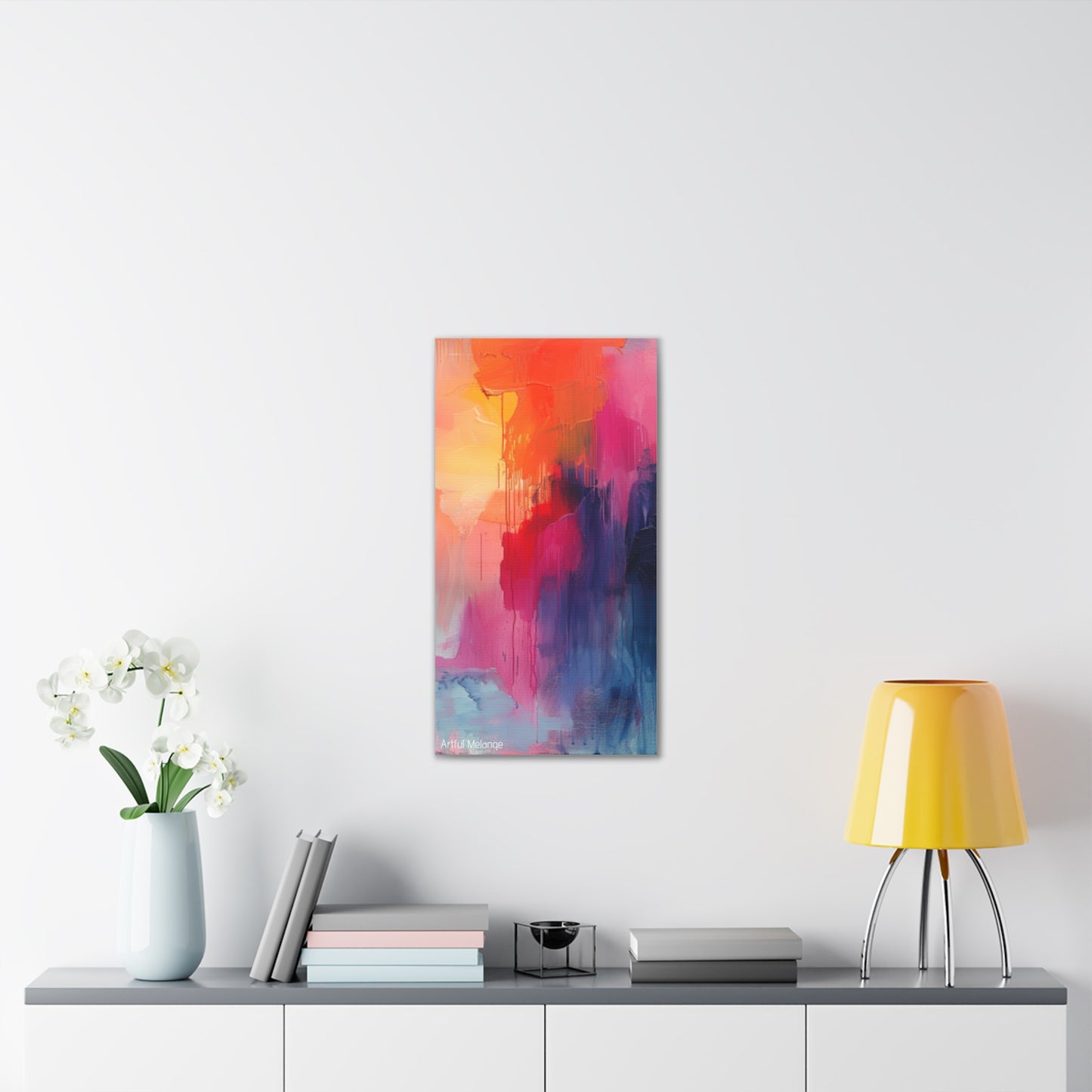 Primary Elegance: A Symphony of Sophistication Canvas Print