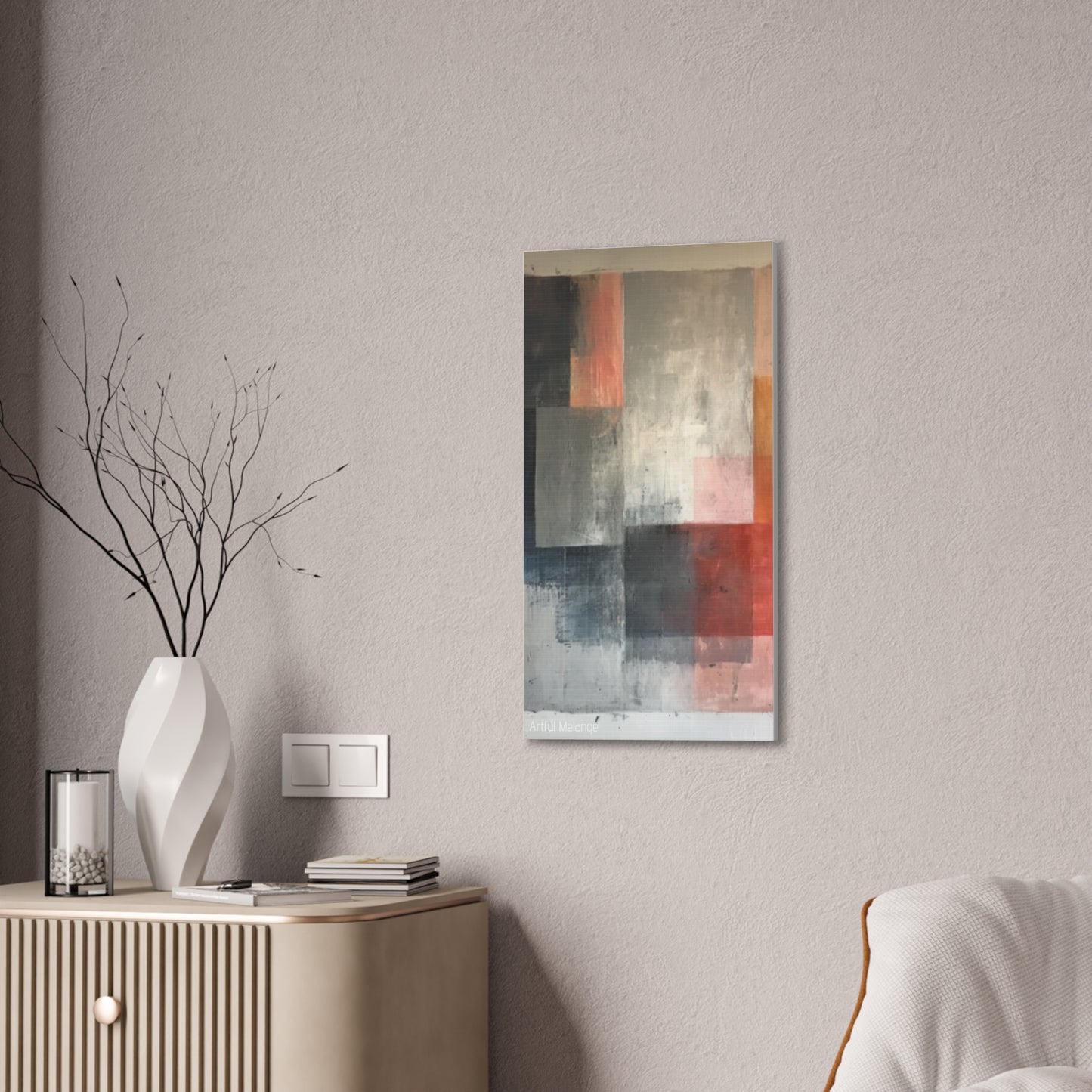 Primary Elegance: A Symphony of Sophistication Canvas Print