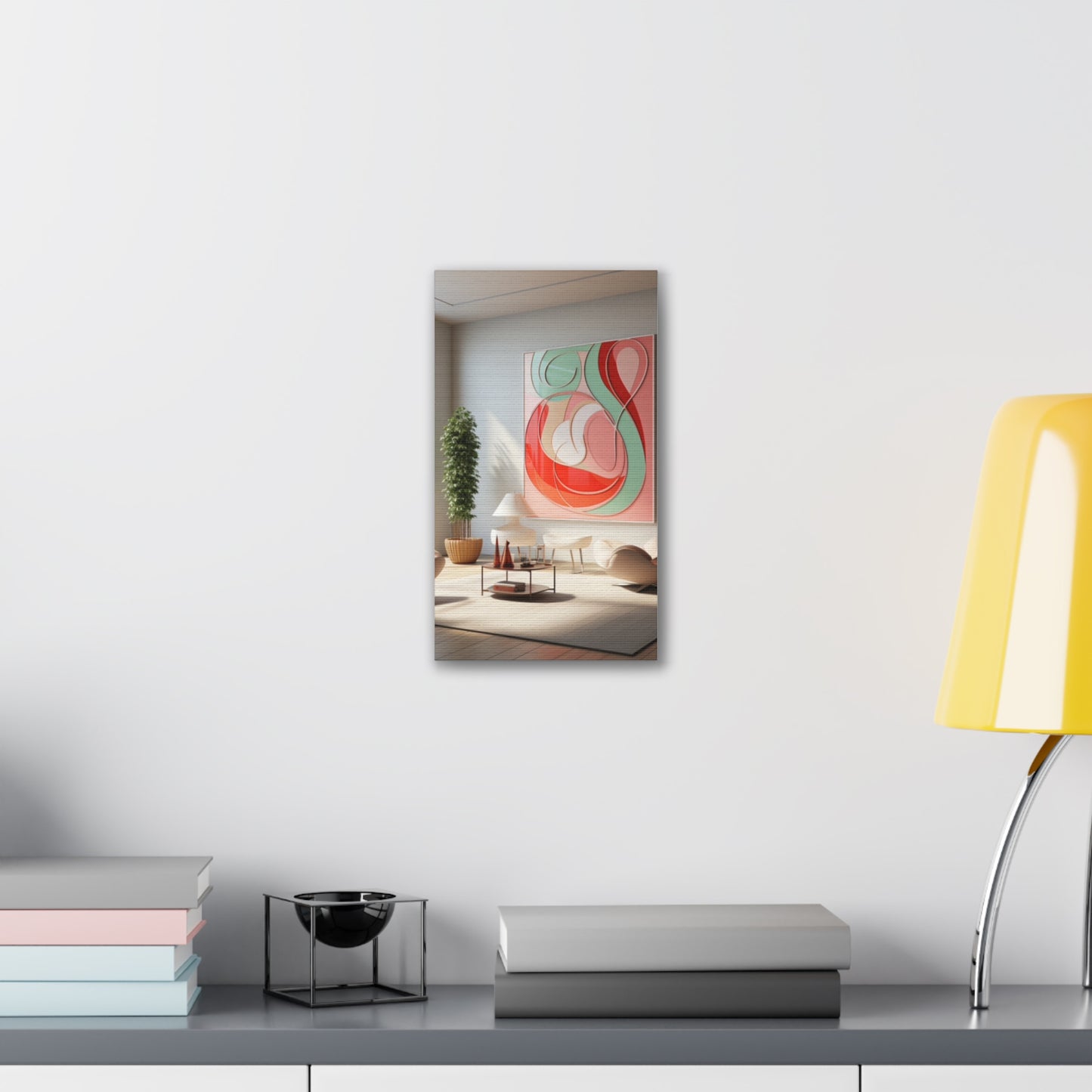 Timeless Elegance: Refined Pink Hues Canvas Print for Sophisticated Living Spaces