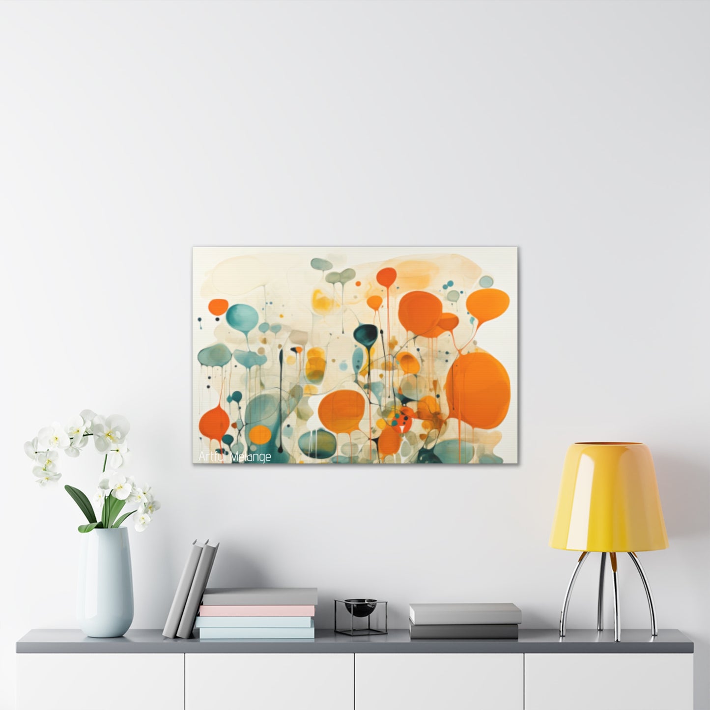 Primary Elegance: A Symphony of Sophistication Canvas Print