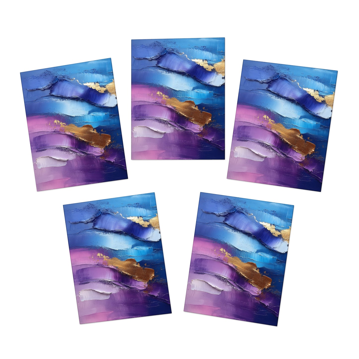 Elegance in Ink:  Abstract Art Note Card Set(5-Pack)