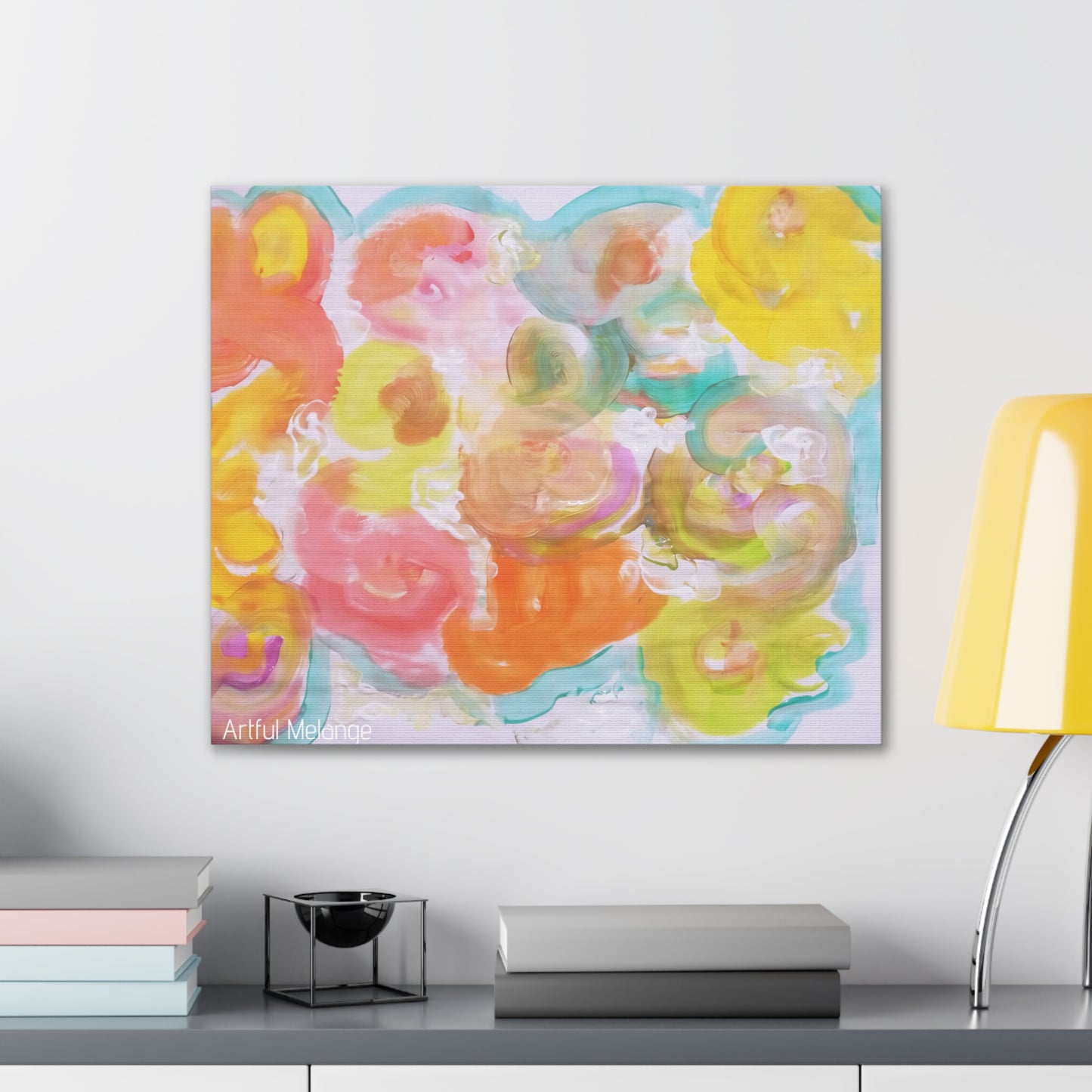 Primary Elegance: A Symphony of Sophistication Canvas Print