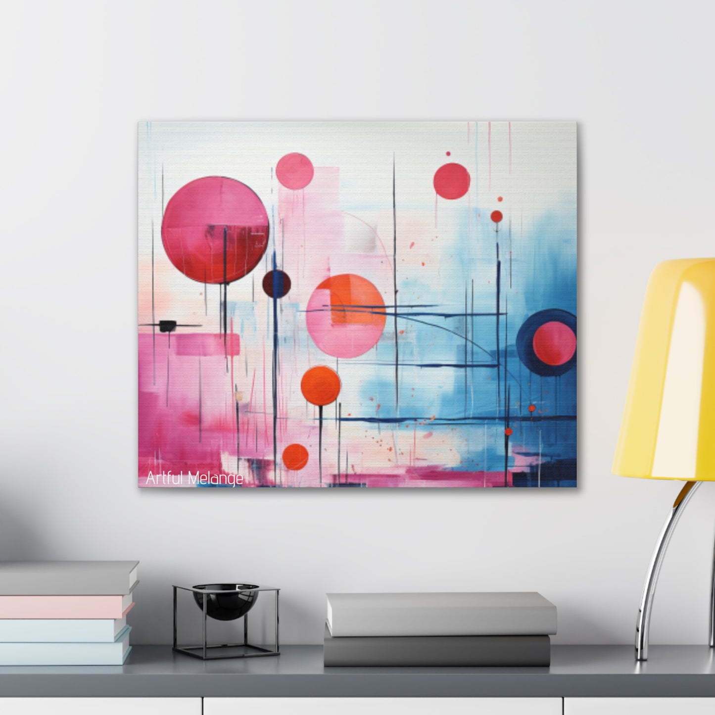 Primary Elegance: A Symphony of Sophistication Canvas Print