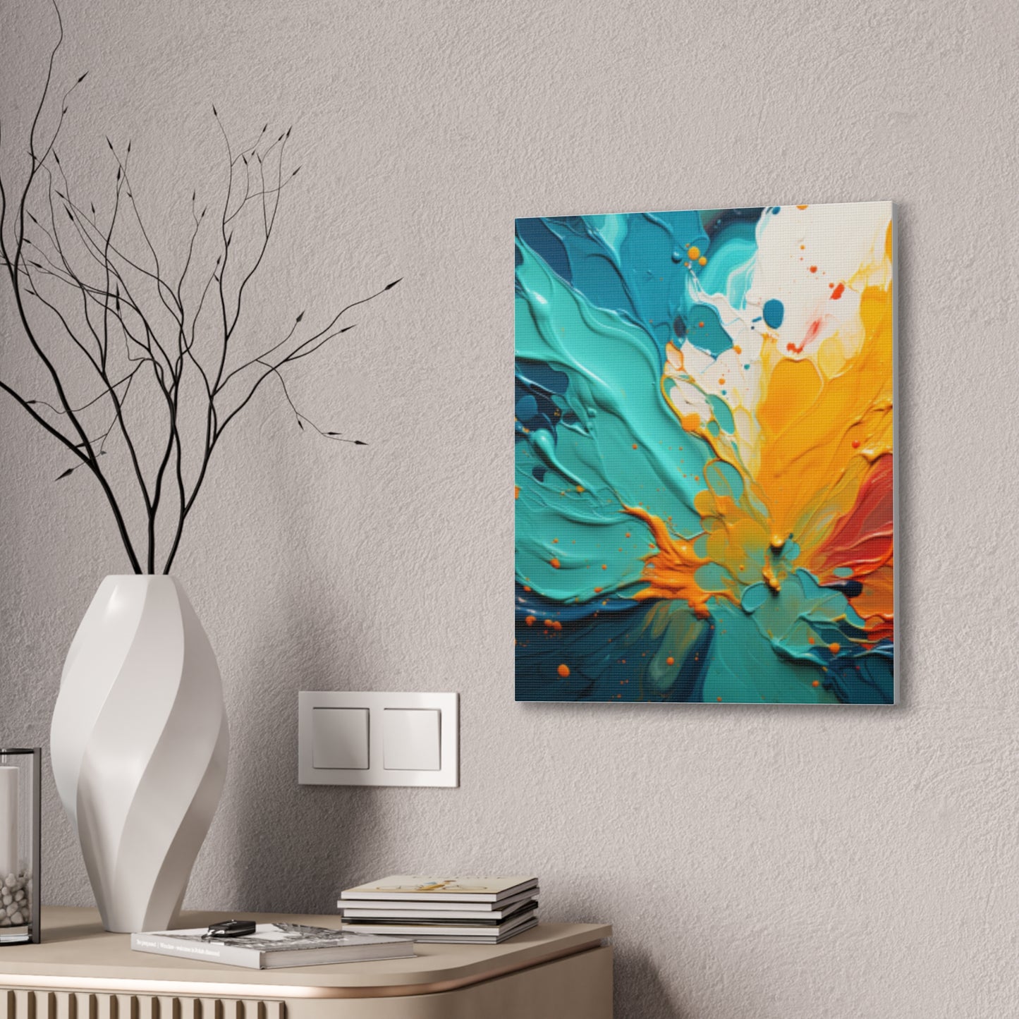 Primary Elegance: A Symphony of Sophistication Canvas Print