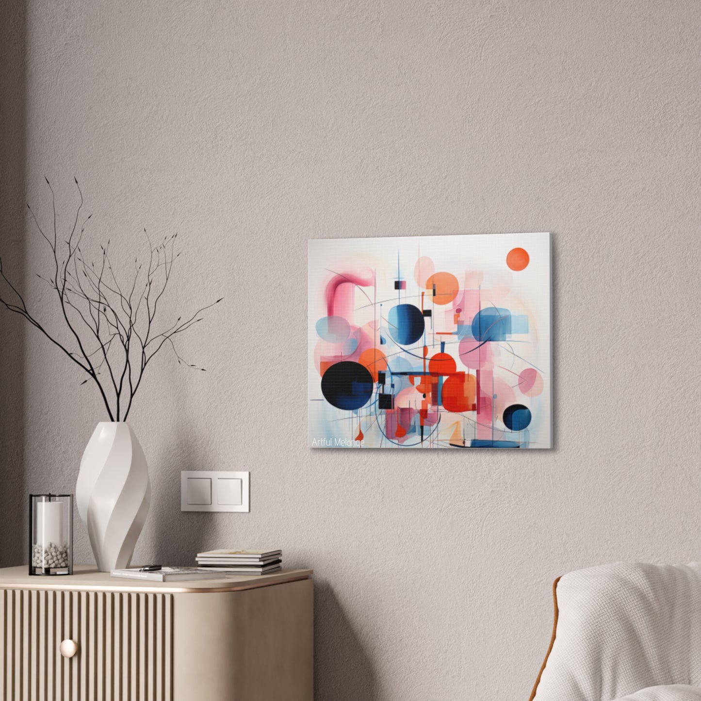 Primary Elegance: A Symphony of Sophistication Canvas Print