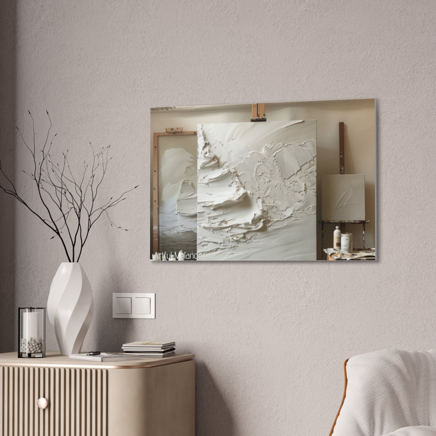 Primary Elegance: A Symphony of Sophistication Canvas Print