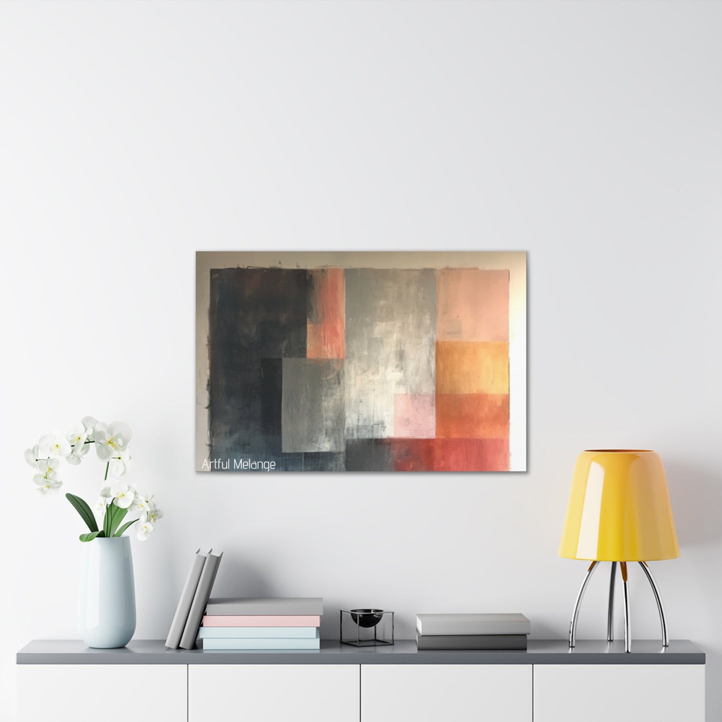 Primary Elegance: A Symphony of Sophistication Canvas Print