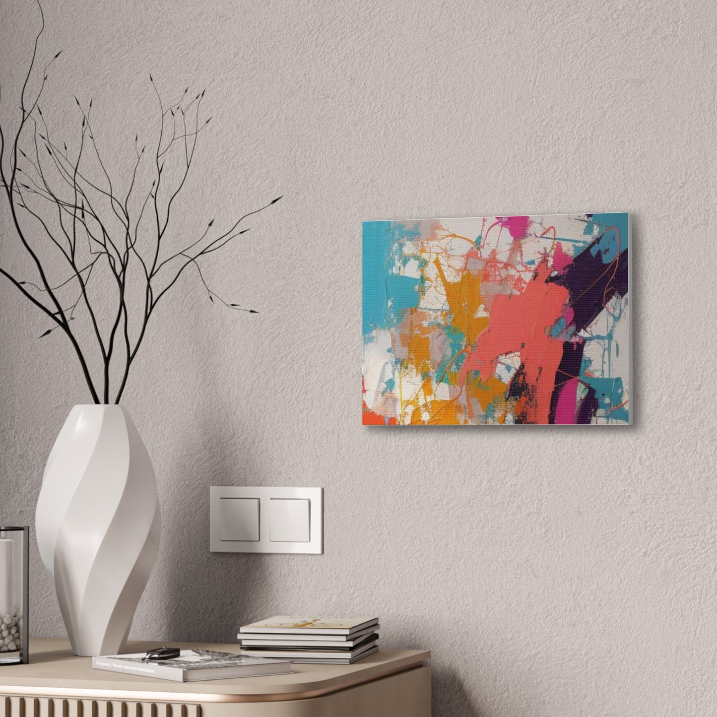 Primary Elegance: A Symphony of Sophistication Canvas Print