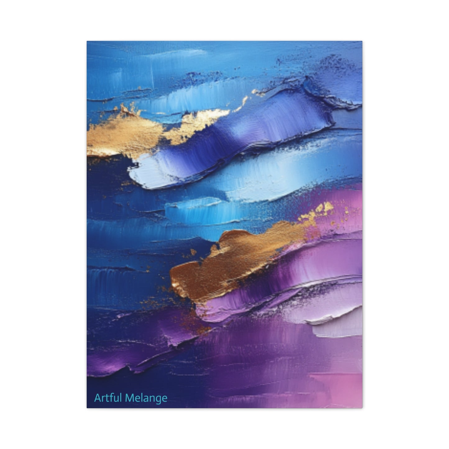 Acrylic Abstract Canvas Print - Richly Textured Artistry