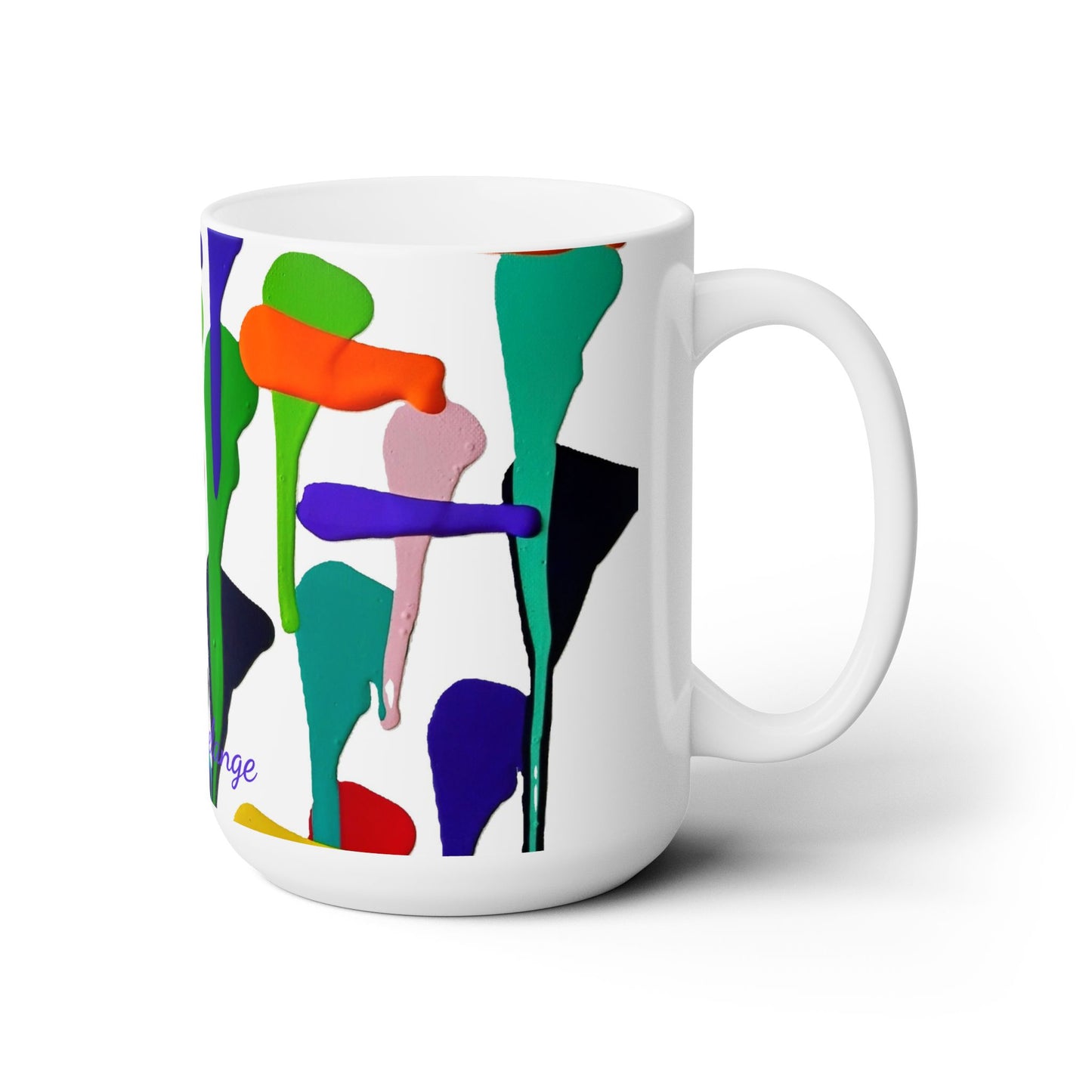 Artsy Abstract Ceramic Mug 15oz