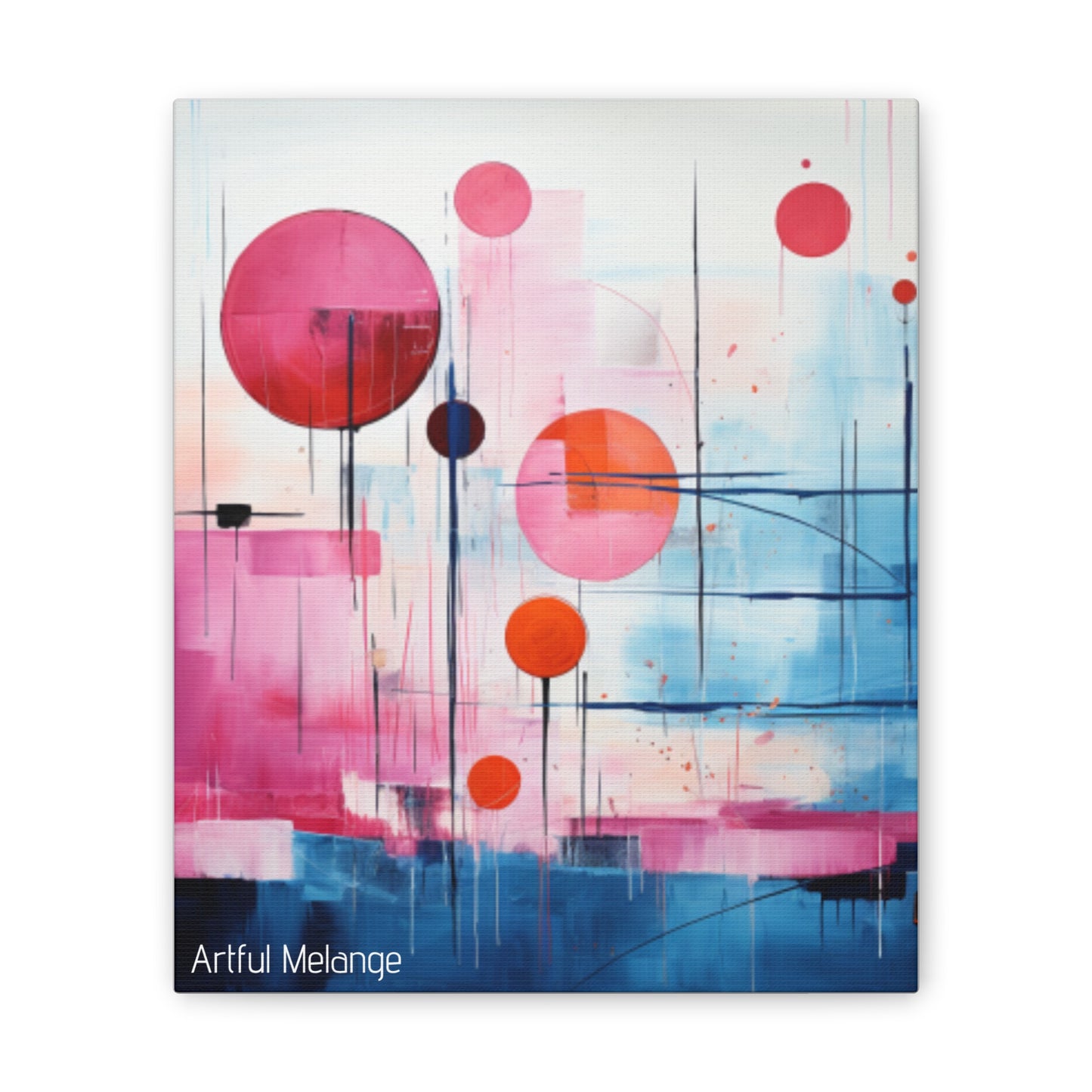 Primary Elegance: A Symphony of Sophistication Canvas Print