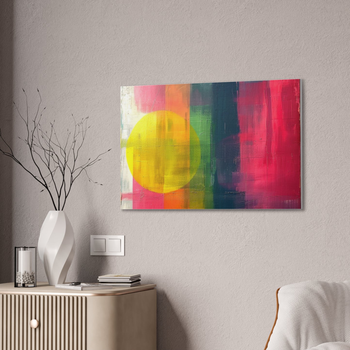 Primary Elegance: A Symphony of Sophistication Canvas Print