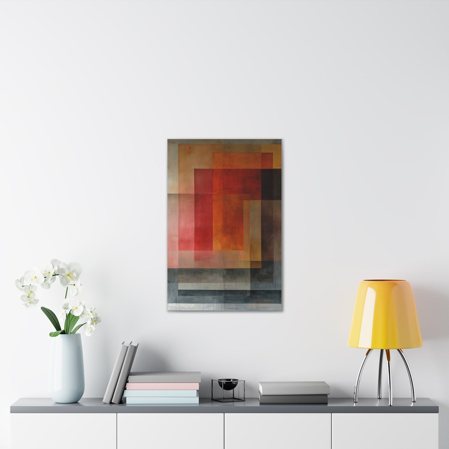 Primary Elegance: A Symphony of Sophistication Canvas Print