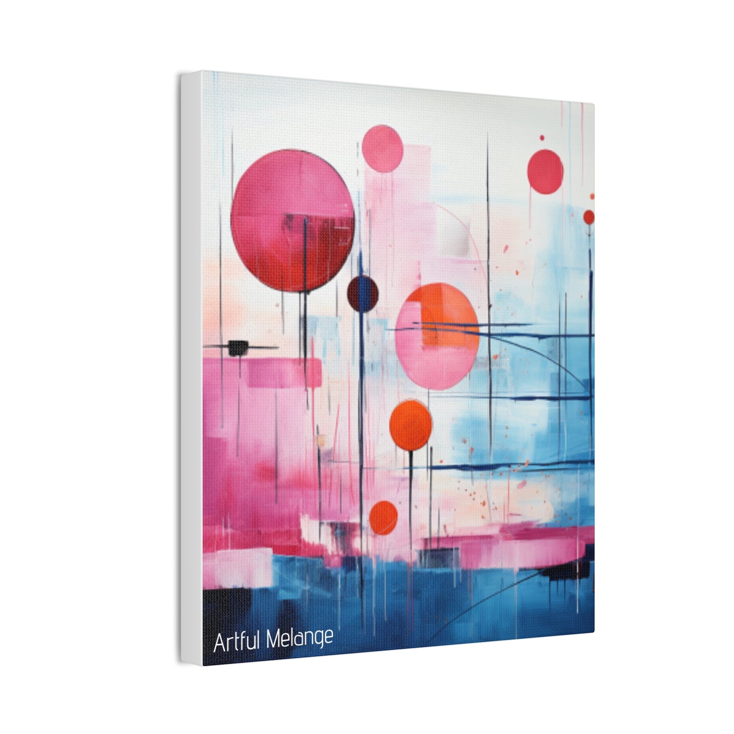 Primary Elegance: A Symphony of Sophistication Canvas Print