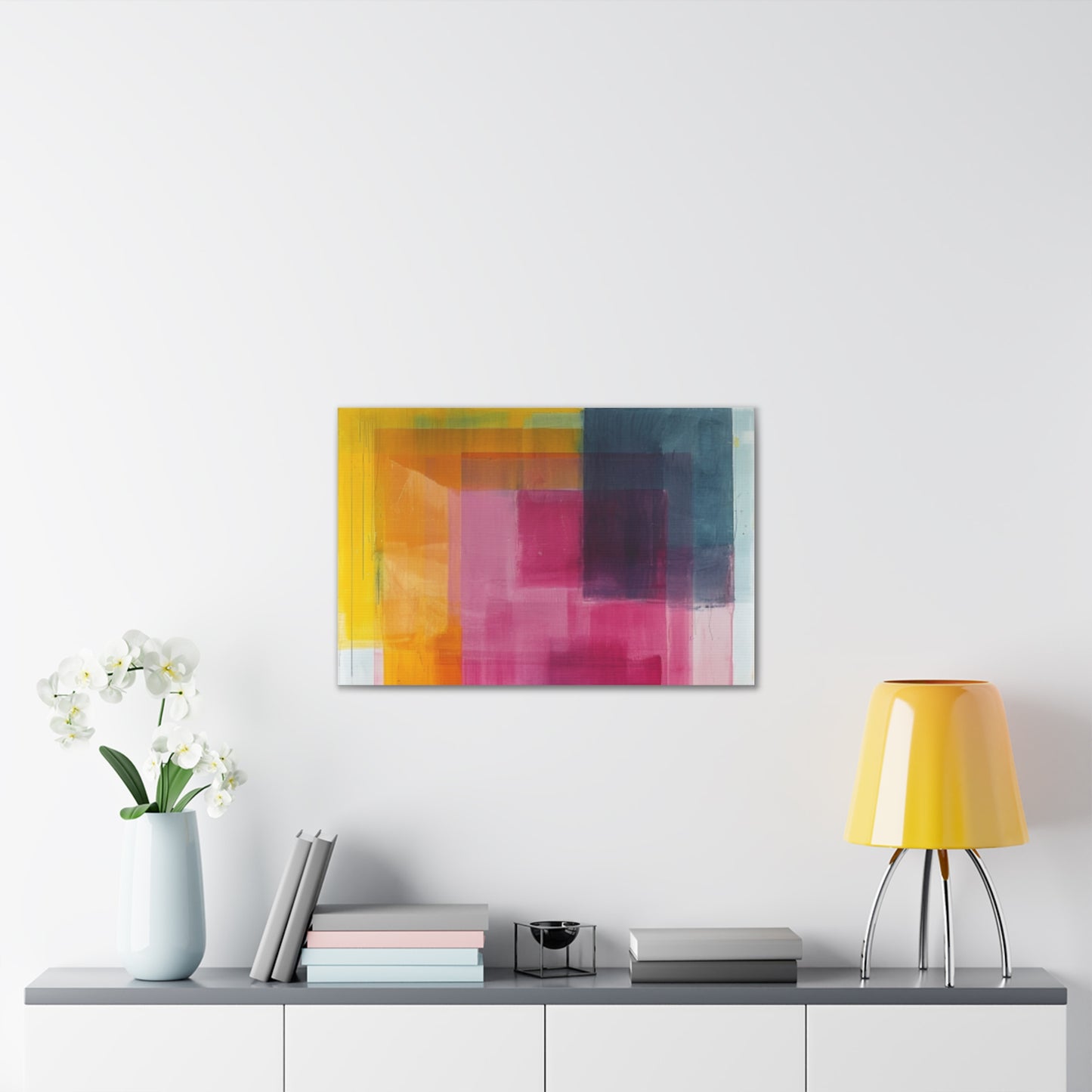 Primary Elegance: A Symphony of Sophistication Canvas Print