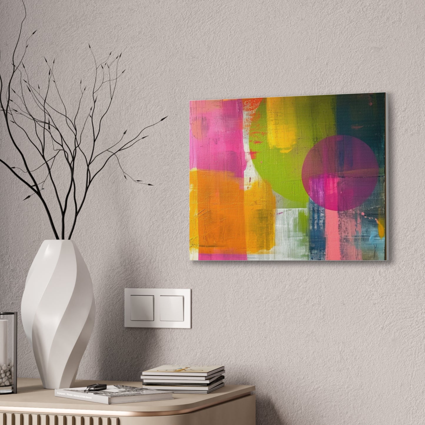 Primary Elegance: A Symphony of Sophistication Canvas Print