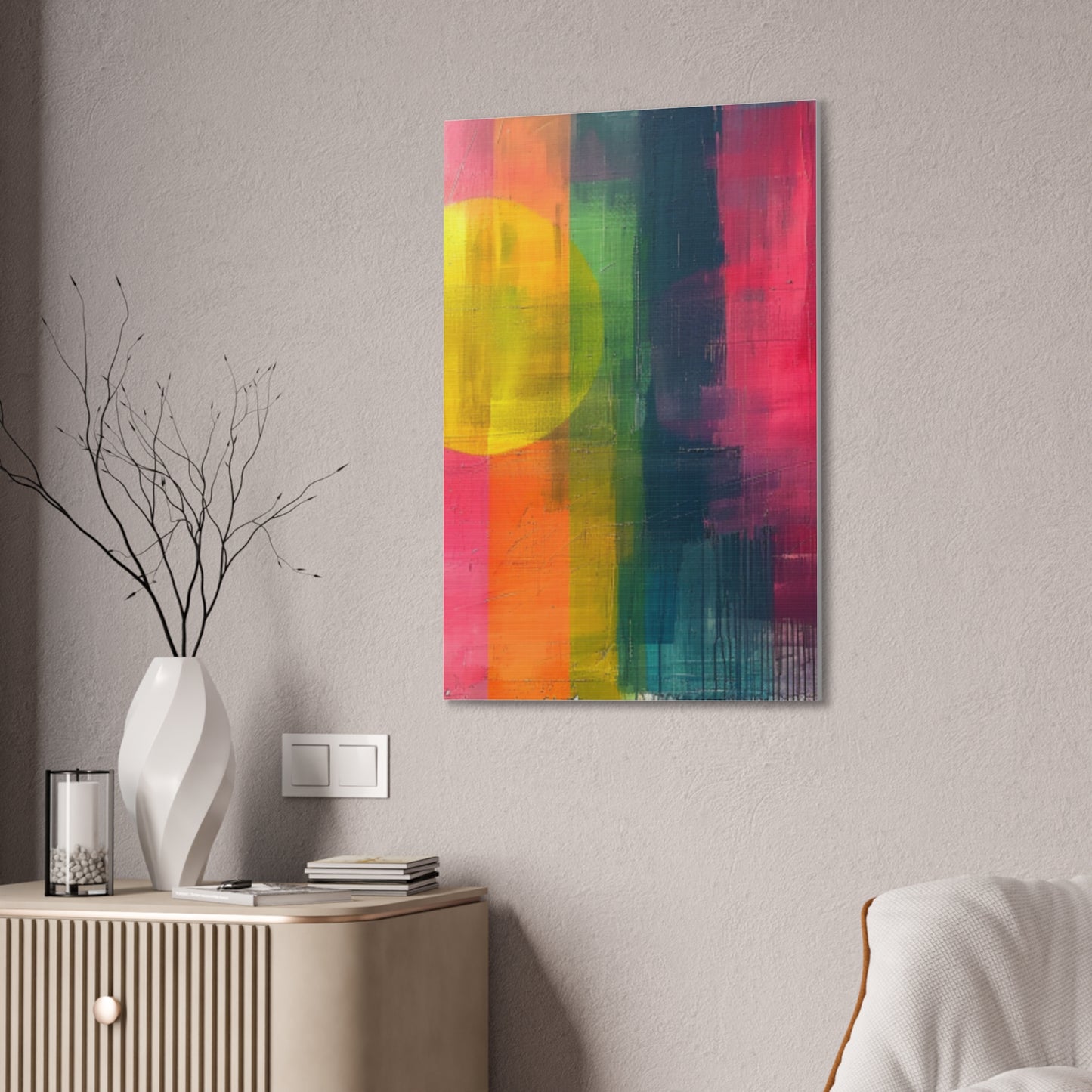 Primary Elegance: A Symphony of Sophistication Canvas Print