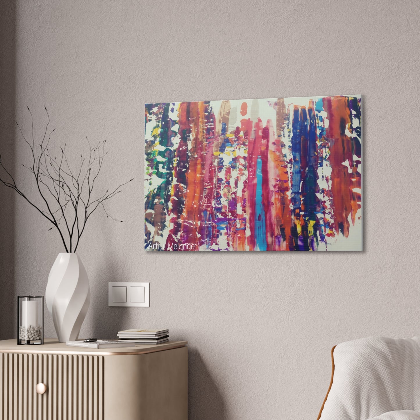 Primary Elegance: A Symphony of Sophistication Canvas Print