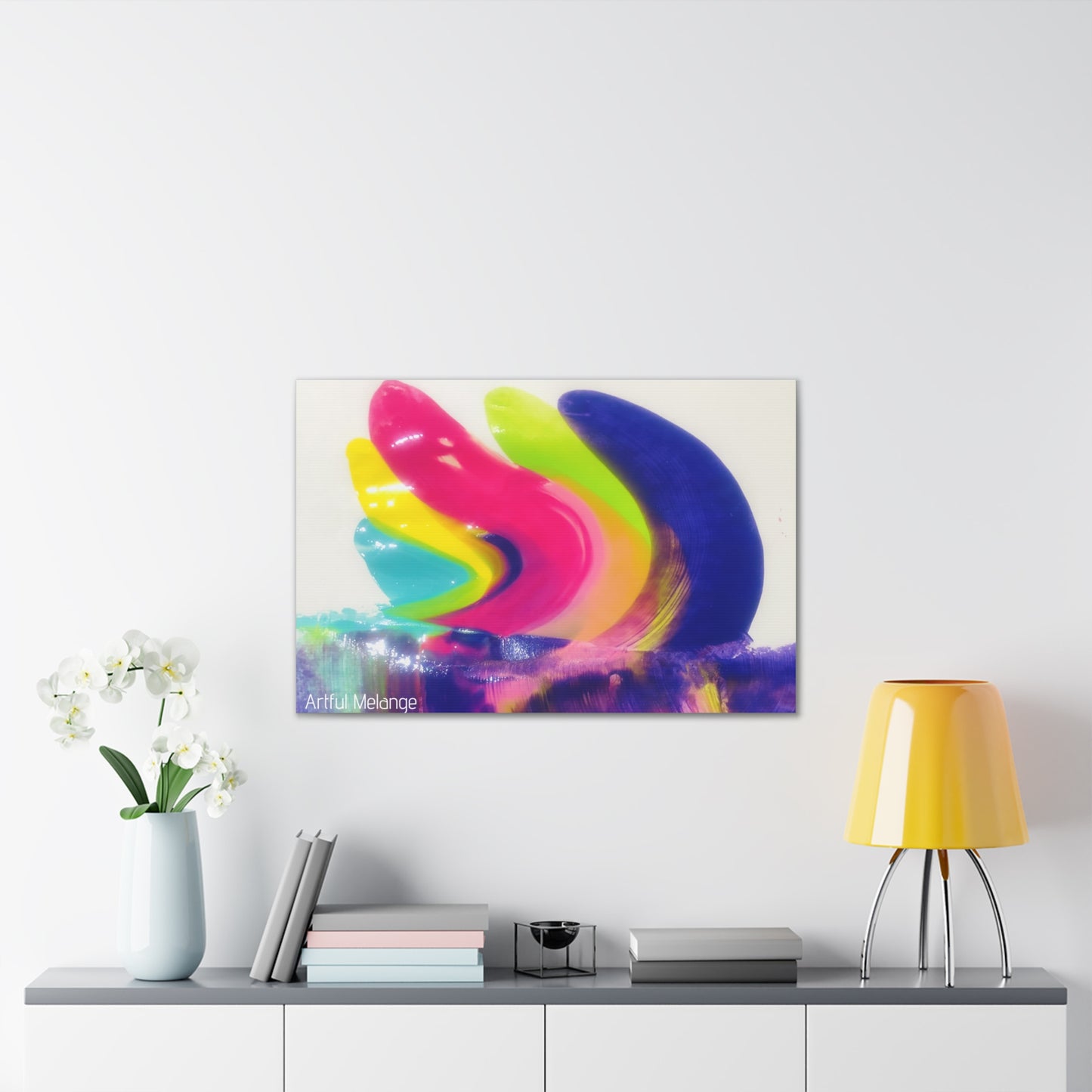 Primary Elegance: A Symphony of Sophistication Canvas Print