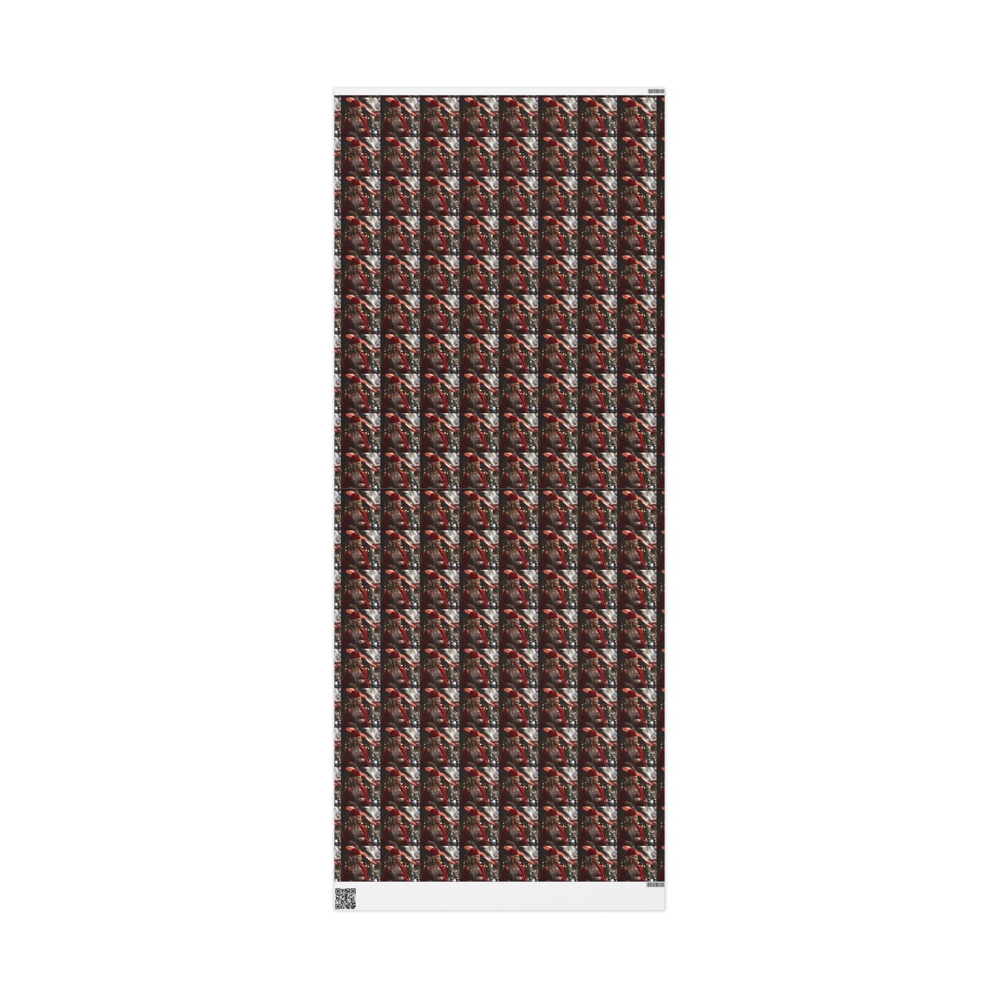 Afro-Centric Queen Claus Holiday Wrapping Paper - Dark & Rich Textured Design