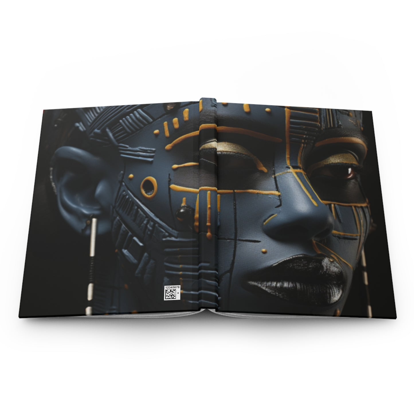 Elegance In Black: Melanated Hardcover Journal