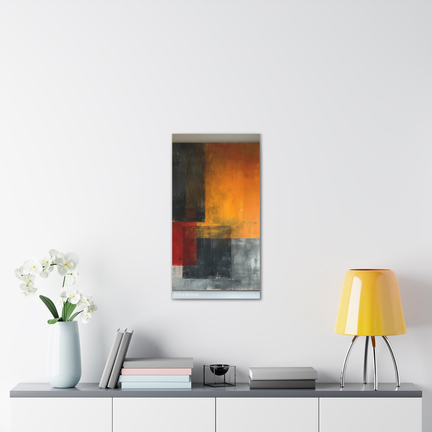 Primary Elegance: A Symphony of Sophistication Canvas Print