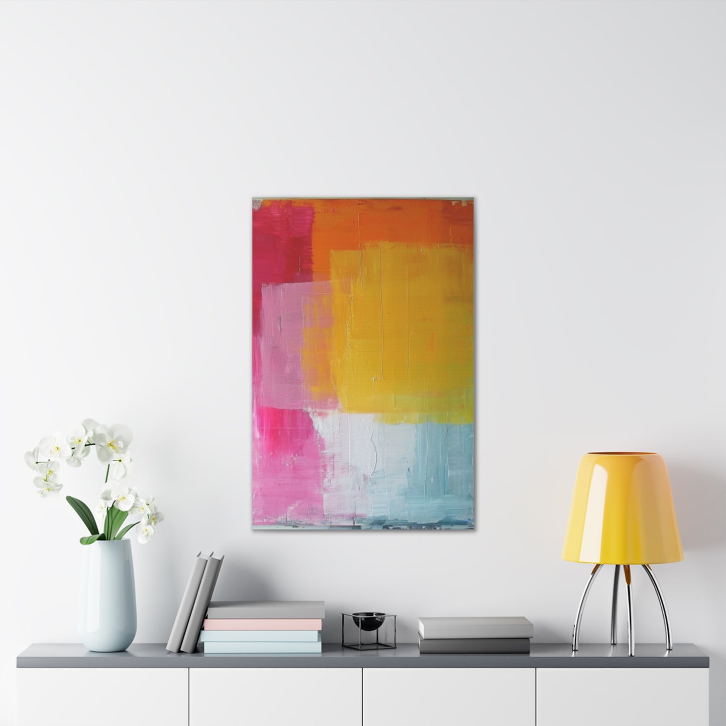 Primary Elegance: A Symphony of Sophistication Canvas Print