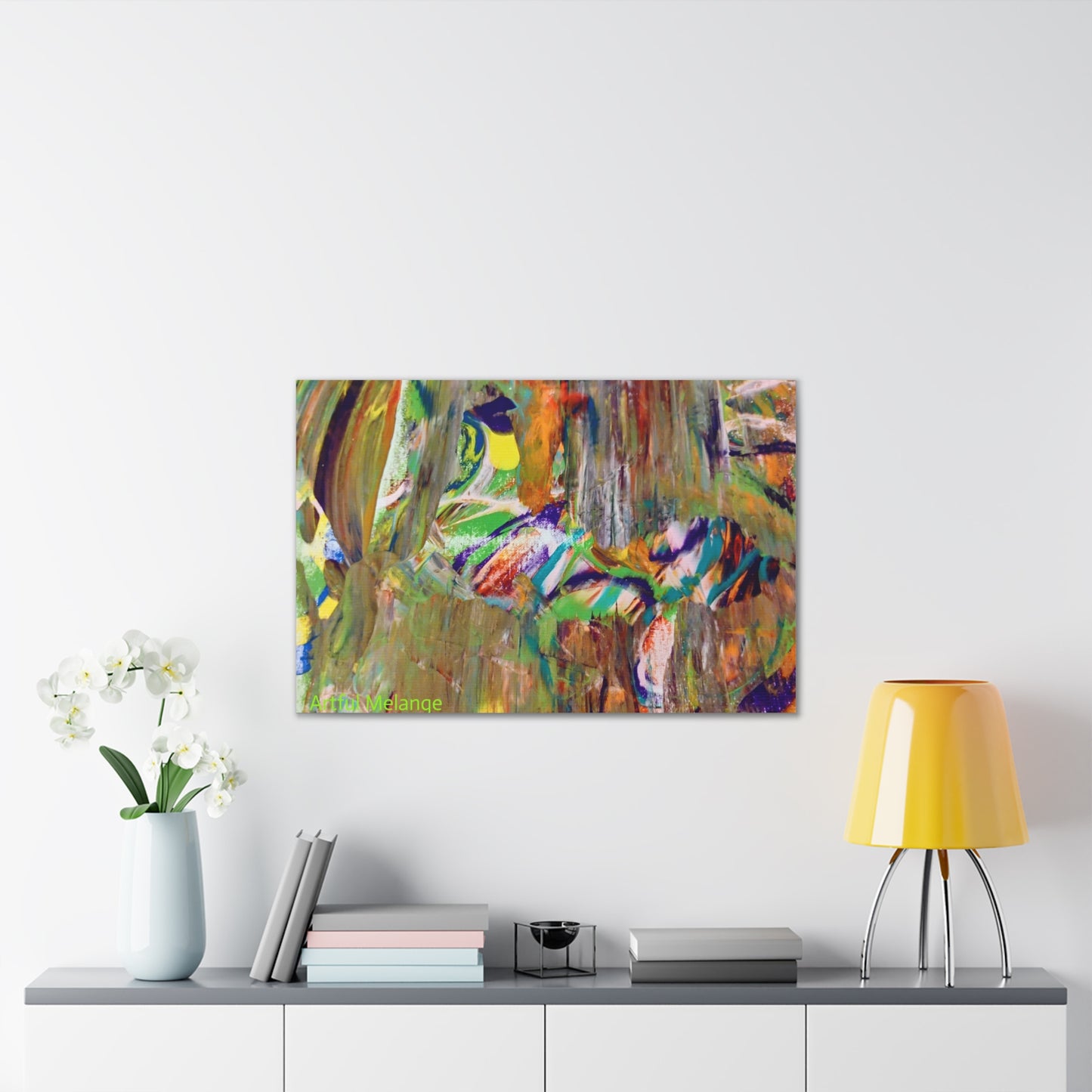 Acrylic Abstract Canvas Print - Richly Textured Artistry