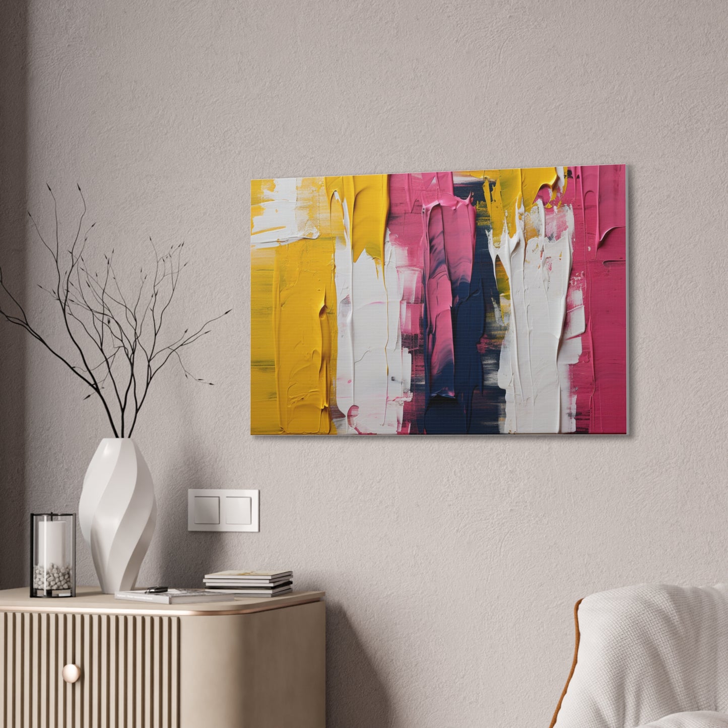 Primary Elegance: A Symphony of Sophistication Canvas Print