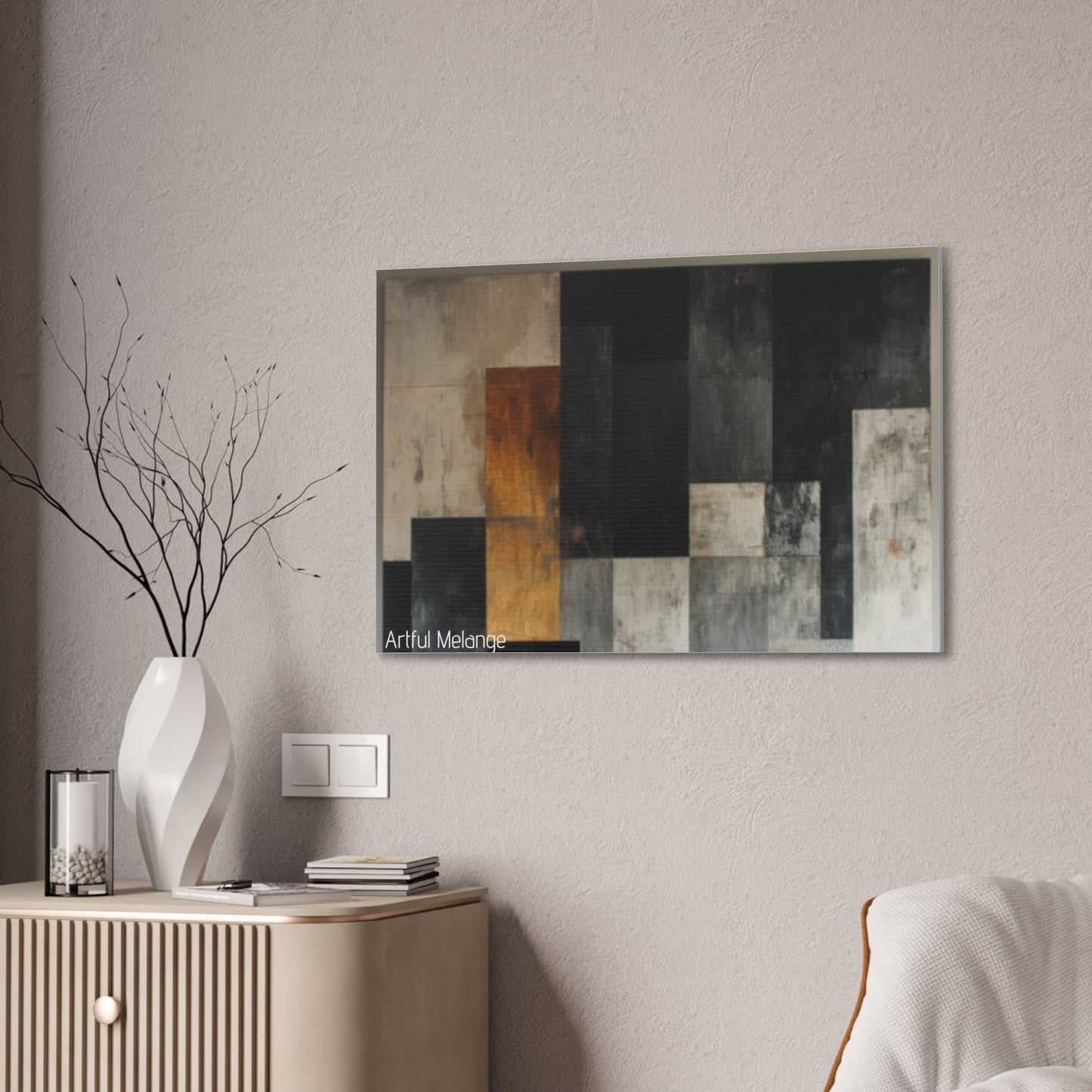 Primary Elegance: A Symphony of Sophistication Canvas Print