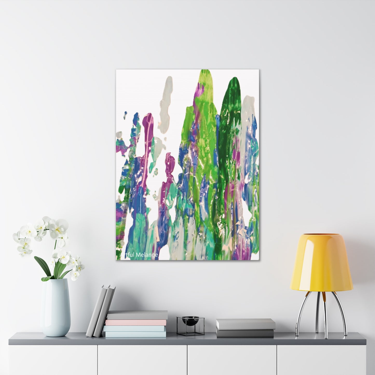 Acrylic Abstract Canvas Print - Richly Textured Artistry