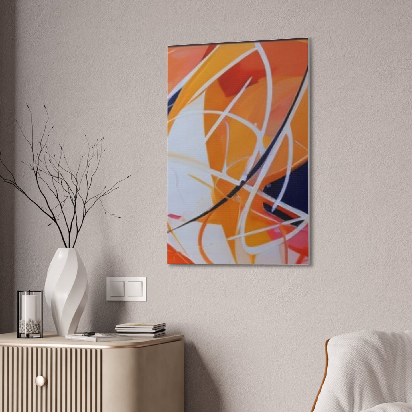 Primary Elegance: A Symphony of Sophistication Canvas Print