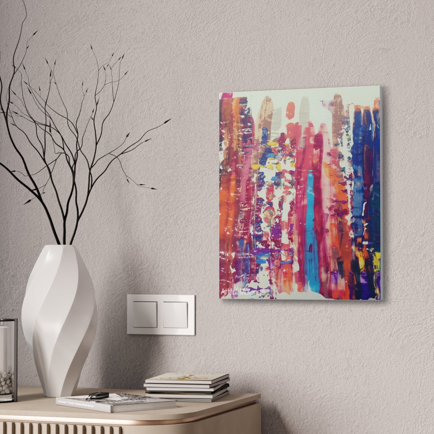 Primary Elegance: A Symphony of Sophistication Canvas Print