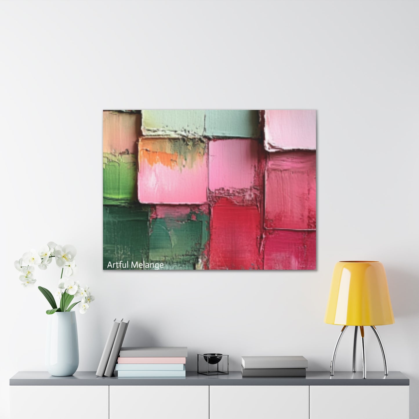 Acrylic Abstract Canvas Print - Richly Textured Artistry