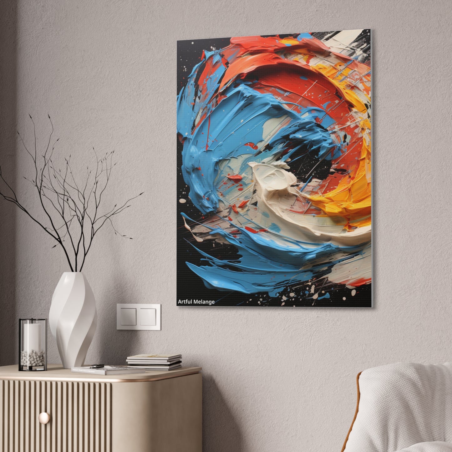 Acrylic Abstract  Canvas Print - Richly Textured Artistry