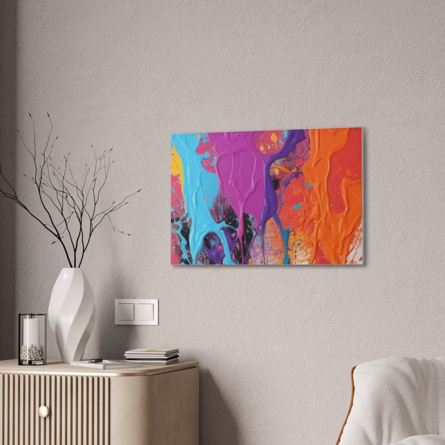 Primary Elegance: A Symphony of Sophistication Canvas Print