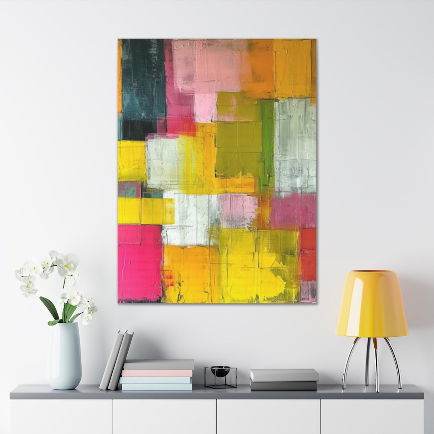 Primary Elegance: A Symphony of Sophistication Canvas Print