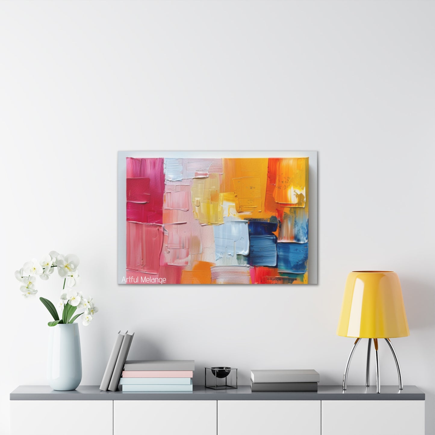 Primary Elegance: A Symphony of Sophistication Canvas Print