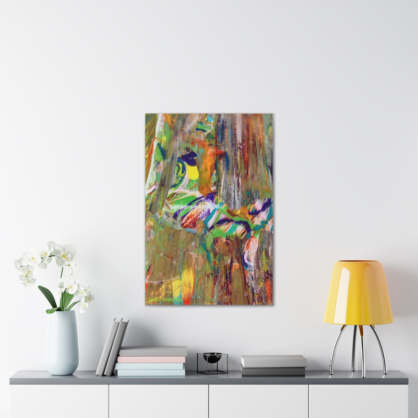 Acrylic Abstract Canvas Print - Richly Textured Artistry