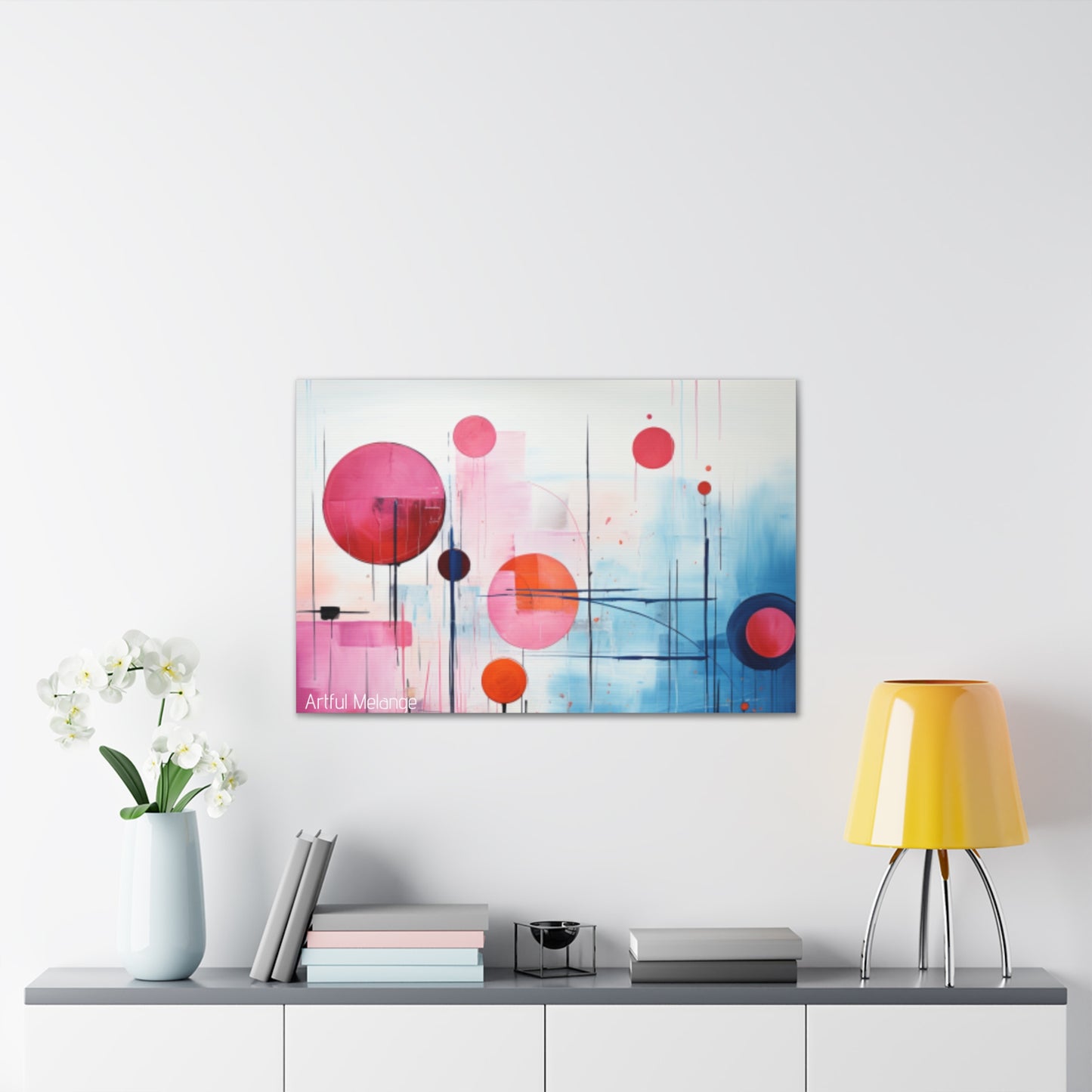 Primary Elegance: A Symphony of Sophistication Canvas Print