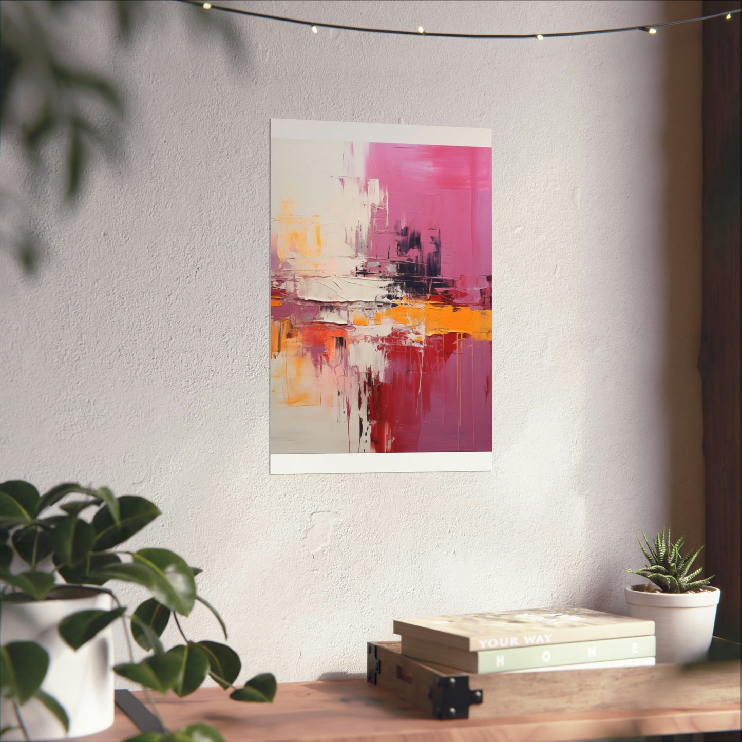 Radiant Harmony Matte Vertical Canvas Poster