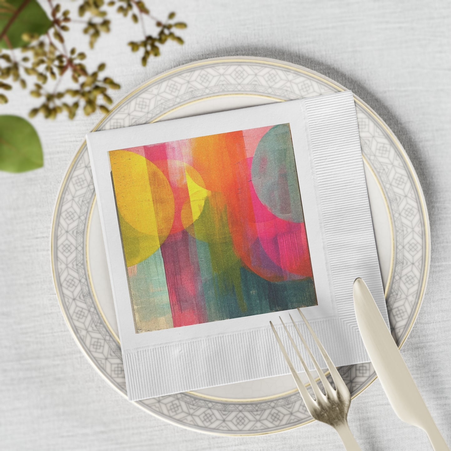 ChromaBlend™ Artistry Abstract Art Napkins”