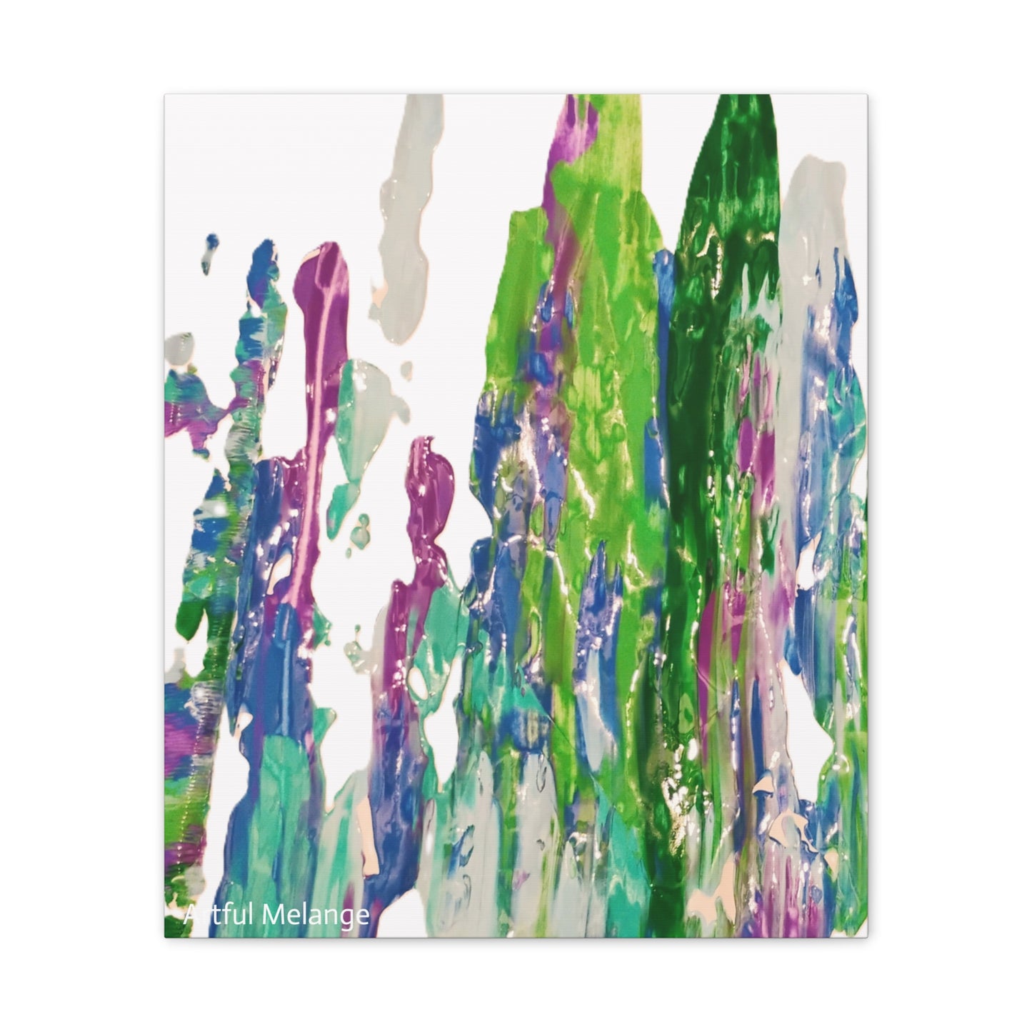 Acrylic Abstract Canvas Print - Richly Textured Artistry