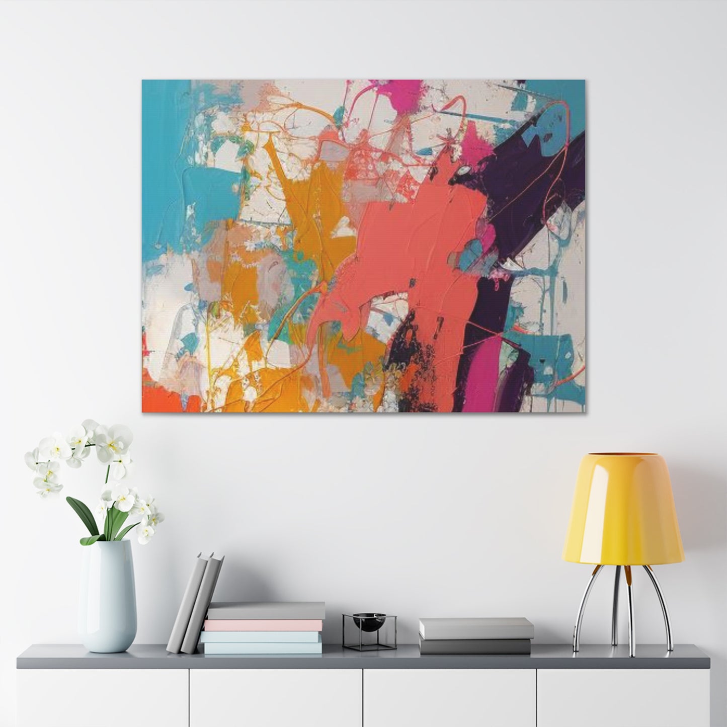 Primary Elegance: A Symphony of Sophistication Canvas Print