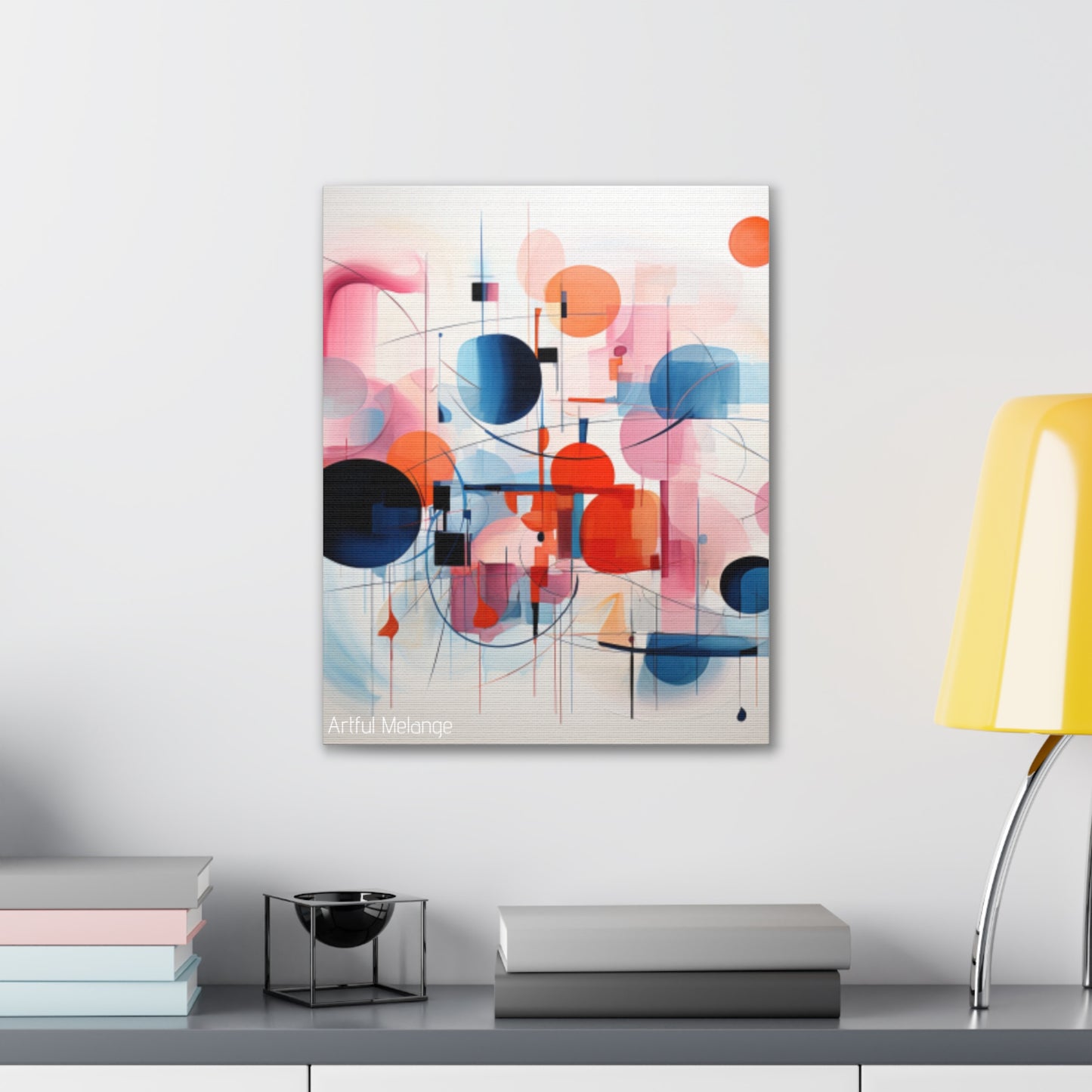 Primary Elegance: A Symphony of Sophistication Canvas Print