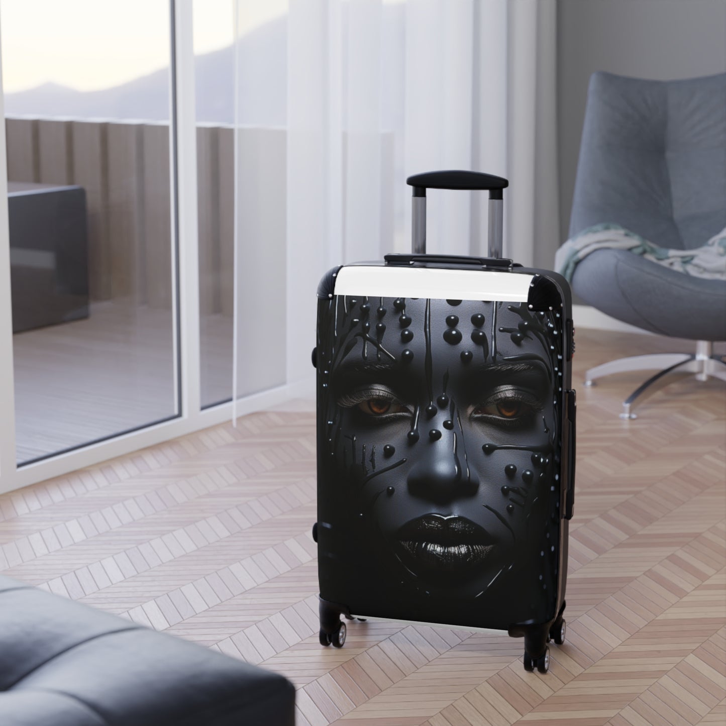 Melanated Jetsetter: Afro Expedition: Stylish Travel Luggage Pieces