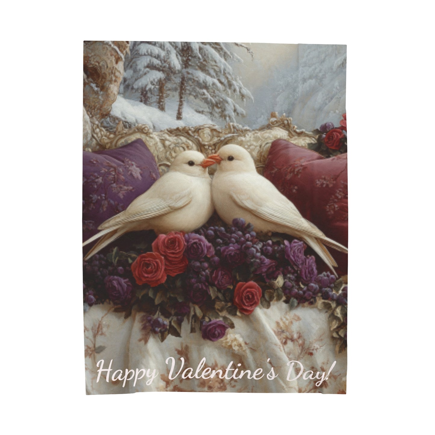 Velveteen Plush Valentine's Day Blanket 14