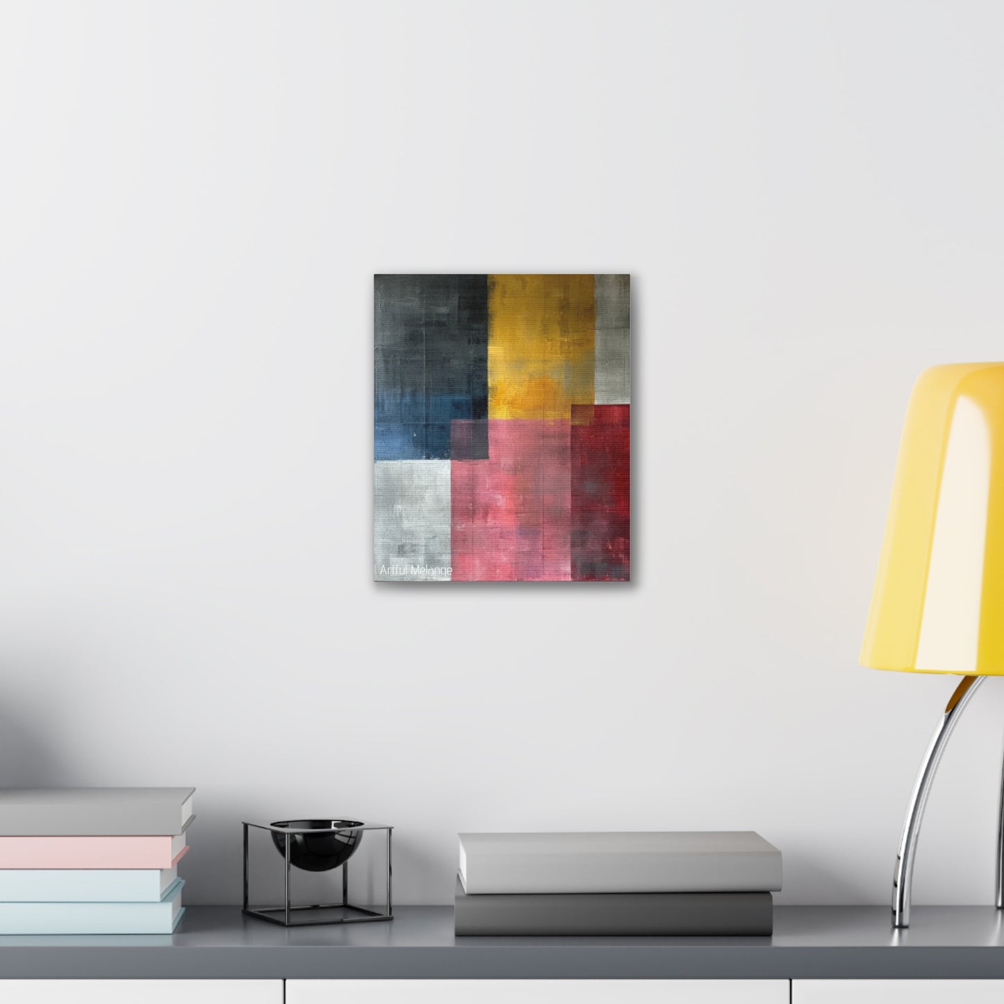 Primary Elegance: A Symphony of Sophistication Canvas Print