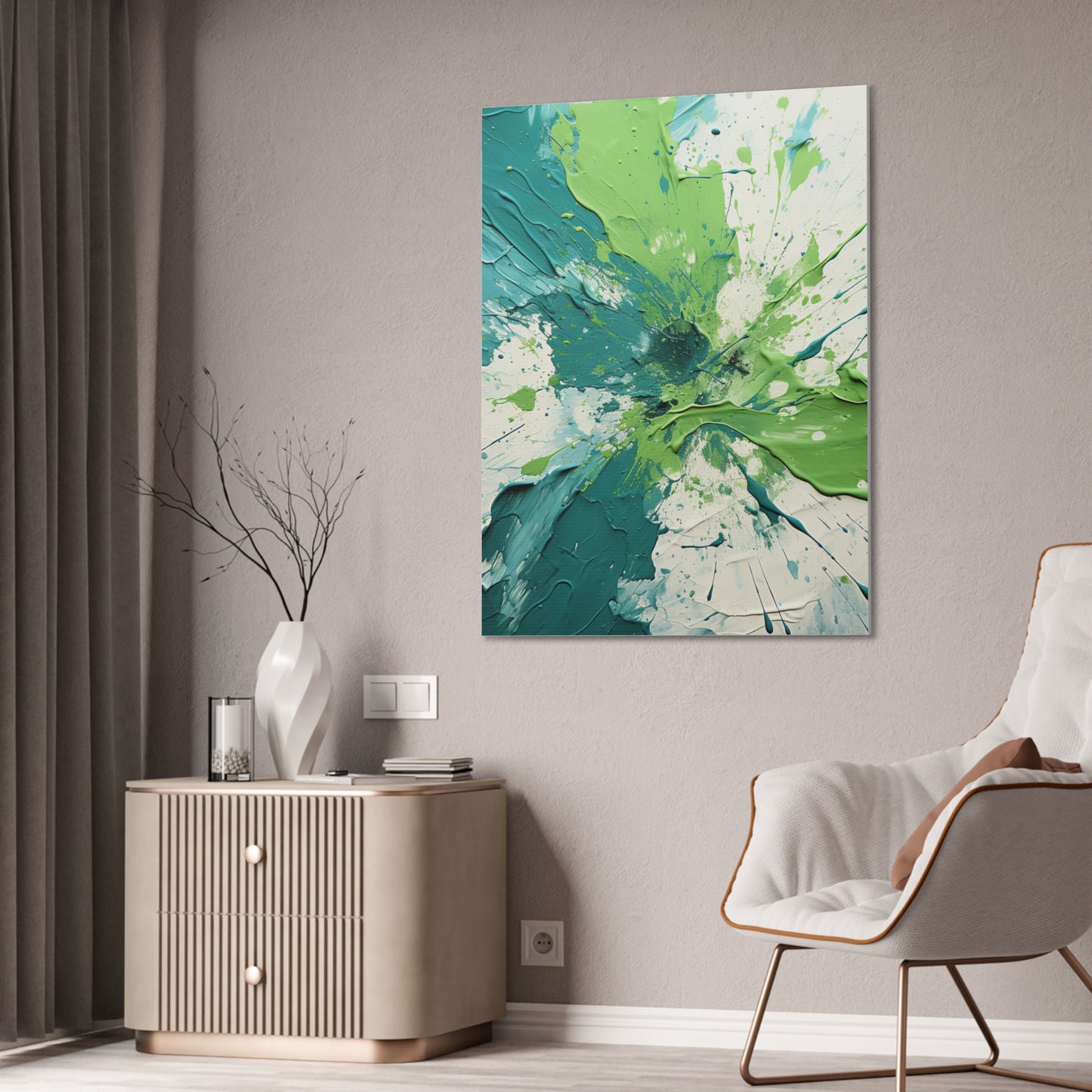 Acrylic Abstract Canvas Print - Richly Textured Artistry